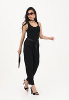 ONLY Pantalone nero da donna con cintura coordinata 15367751 BL ONLY 