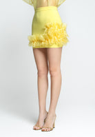 SANTAS Gonna corta CHANTILLY gialla da donna PV2502 GIALLO SANTAS 