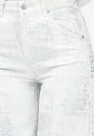 VICOLO Jeans a palazzo bianco da donna con dettagli argento DD5128 AAR VICOLO 