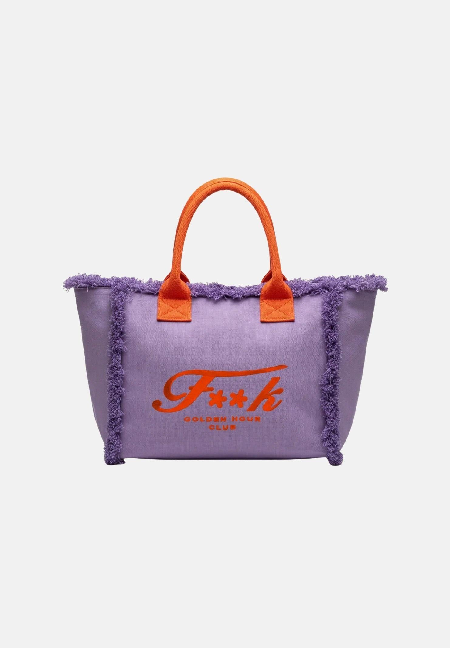 F**K Borsa mare lilla da donna con logo FA26-SW0101VI . F**K 