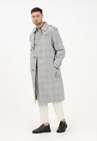 LACOSTE Trench a quadri bianco, nero e verde da uomo BH5521 6PK LACOSTE 