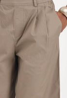 ONLY Pantalone cropped marrone da donna 15370610 WA ONLY 