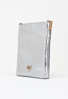 PINKO Borsa a tracolla argento da donna dalla forma a secchiello 105352A2OT KZ7Q PINKO 