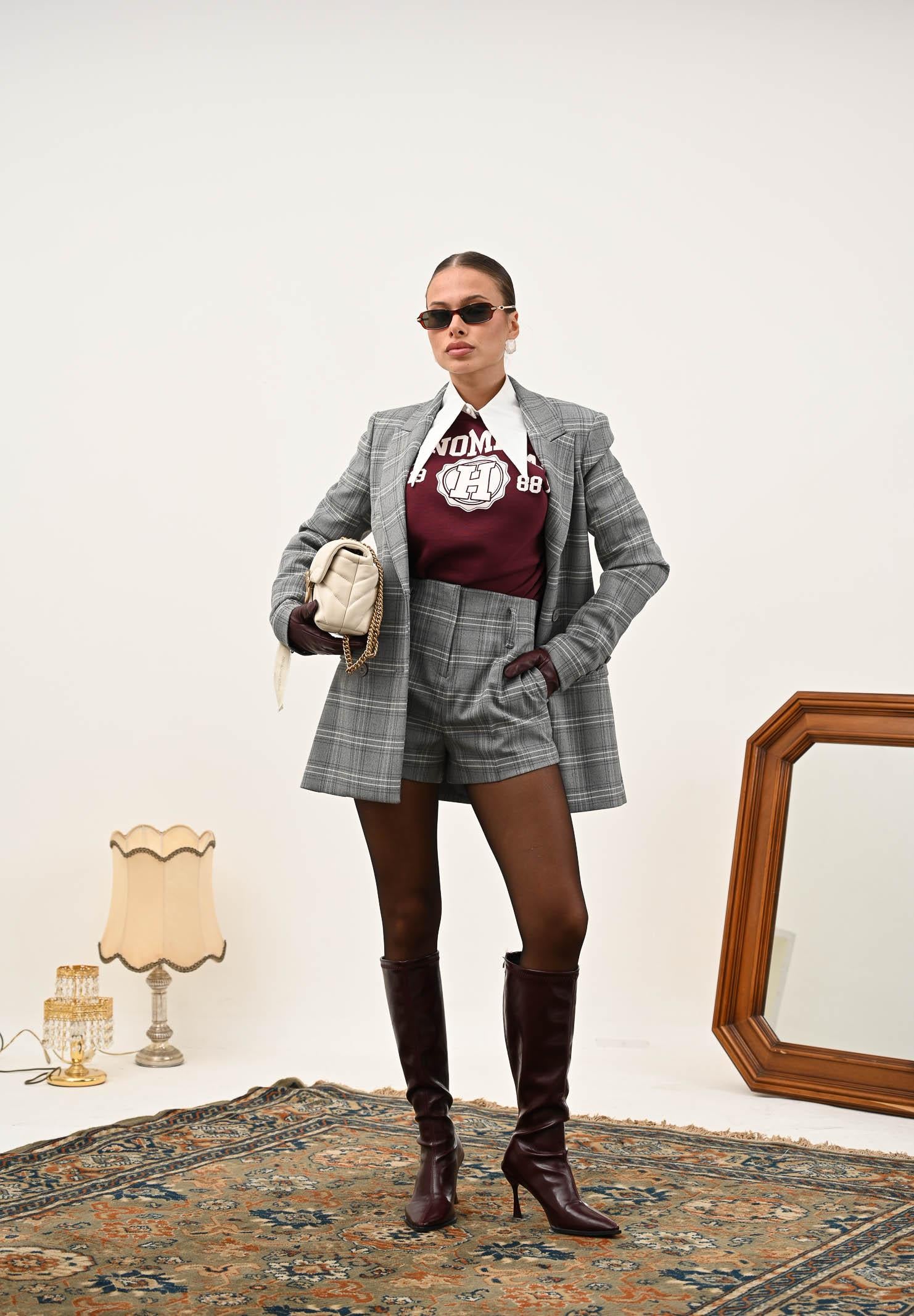 MAR DE MARGARITAS Giacca doppiopetto Norah grigia da donna MMABW01415 GR00 Mar de margaritas 