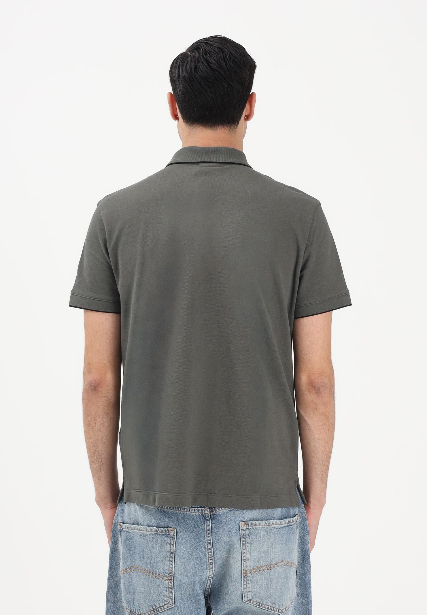 ARMANI EXCHANGE Polo a manica corta verde militare da uomo con dettagli a contrasto XM001285AF10366 M8317 ARMANI EXCHANGE 