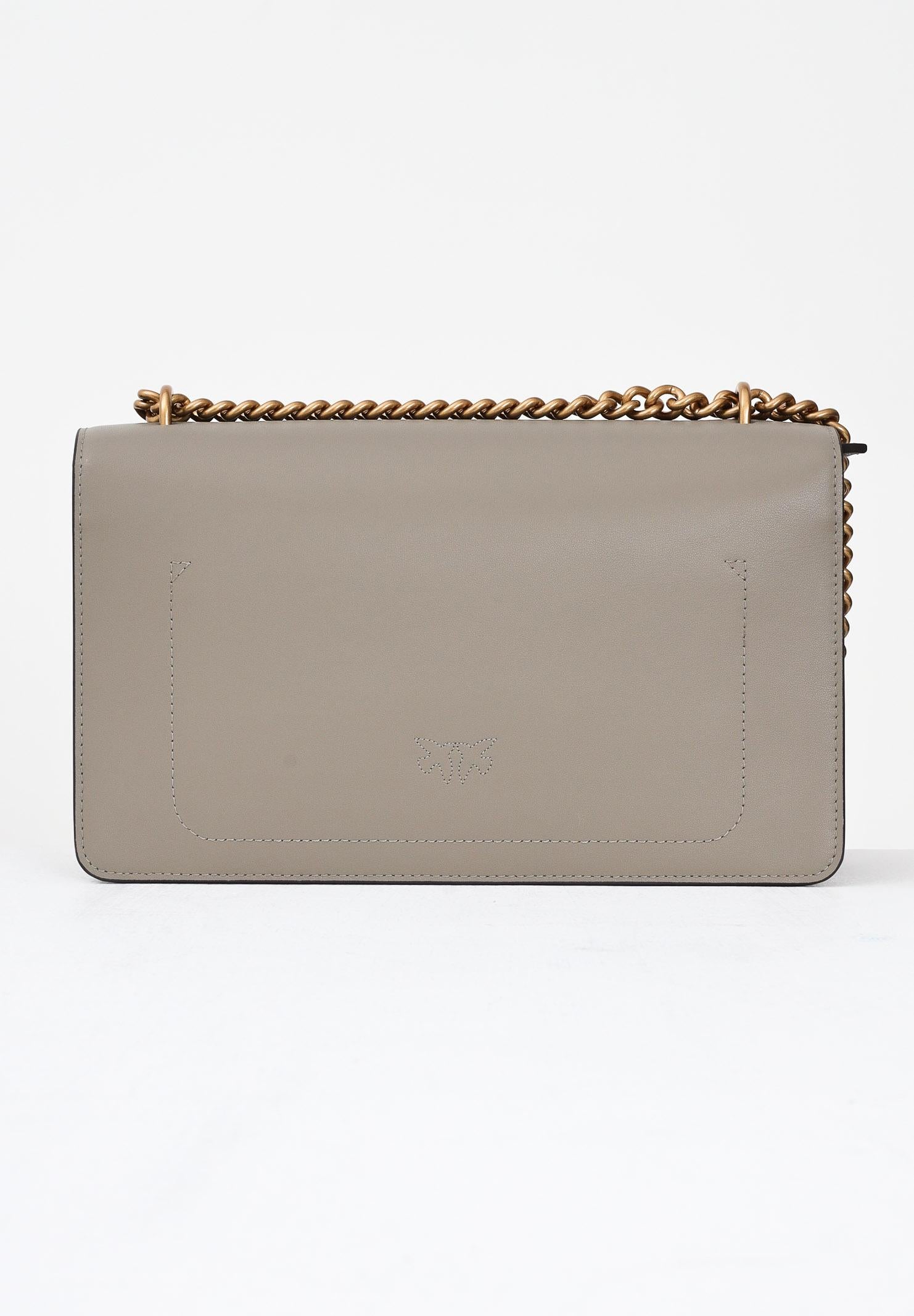 PINKO Borsa a tracolla Classic Love Bag One in morbida pelle mano seta noce da donna 100941A0F1 I68Q PINKO 