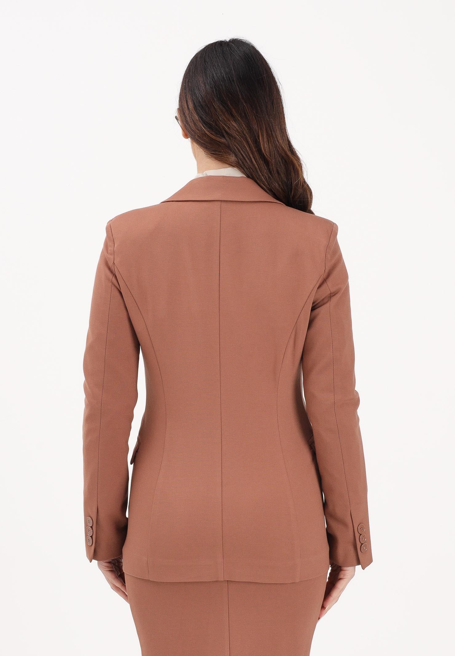 VICOLO Giacca monopetto cuoio da donna TAB0042 ABU67 VICOLO 