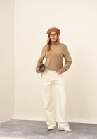 SELECTED HOMME Maglione a collo alto beige da uomo 16094653 Kelp SELECTED HOMME 