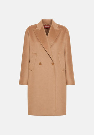 Cappotto doppiopetto MSTMASTRO in drap di pura lana, vestibilità ampia, tessuto 100% lana vergine con fodera 100% viscosa, 2626016071600 006 MAXMARA 