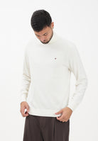 TOMMY HILFIGHER Maglioncino a collo alto panna da uomo MW0MW28048Z00 . TOMMY HILFIGER 