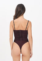 ELISABETTA FRANCHI Body bordeaux da donna con drappeggi<BR/> BO00456E2 EA4 ELISABETTA FRANCHI 