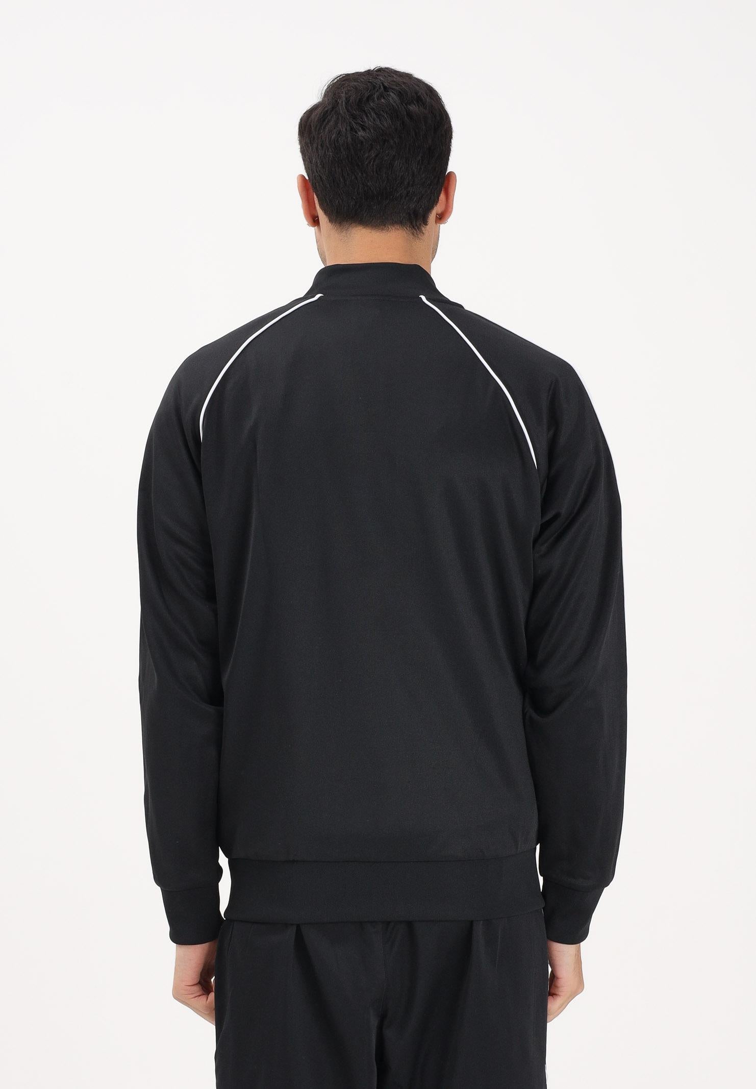 ADIDAS ORIGINALS Felpa con zip SST nera da uomo KE3512 . ADIDAS ORIGINALS 