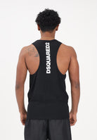 DSQUARED2 Canotta nera da uomo con logo sul retro D9D446190 010 DSQUARED2 