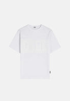 GCDS T-shirt a manica corta bianca per bambino e bambina con logo tono su tono Z0UKQC597J105 100A GCDS 