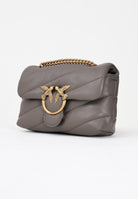 PINKO Borsa a tracolla Baby Love Bag Puff da donna in morbida nappa grigia 100040A0F2 K33Q PINKO 