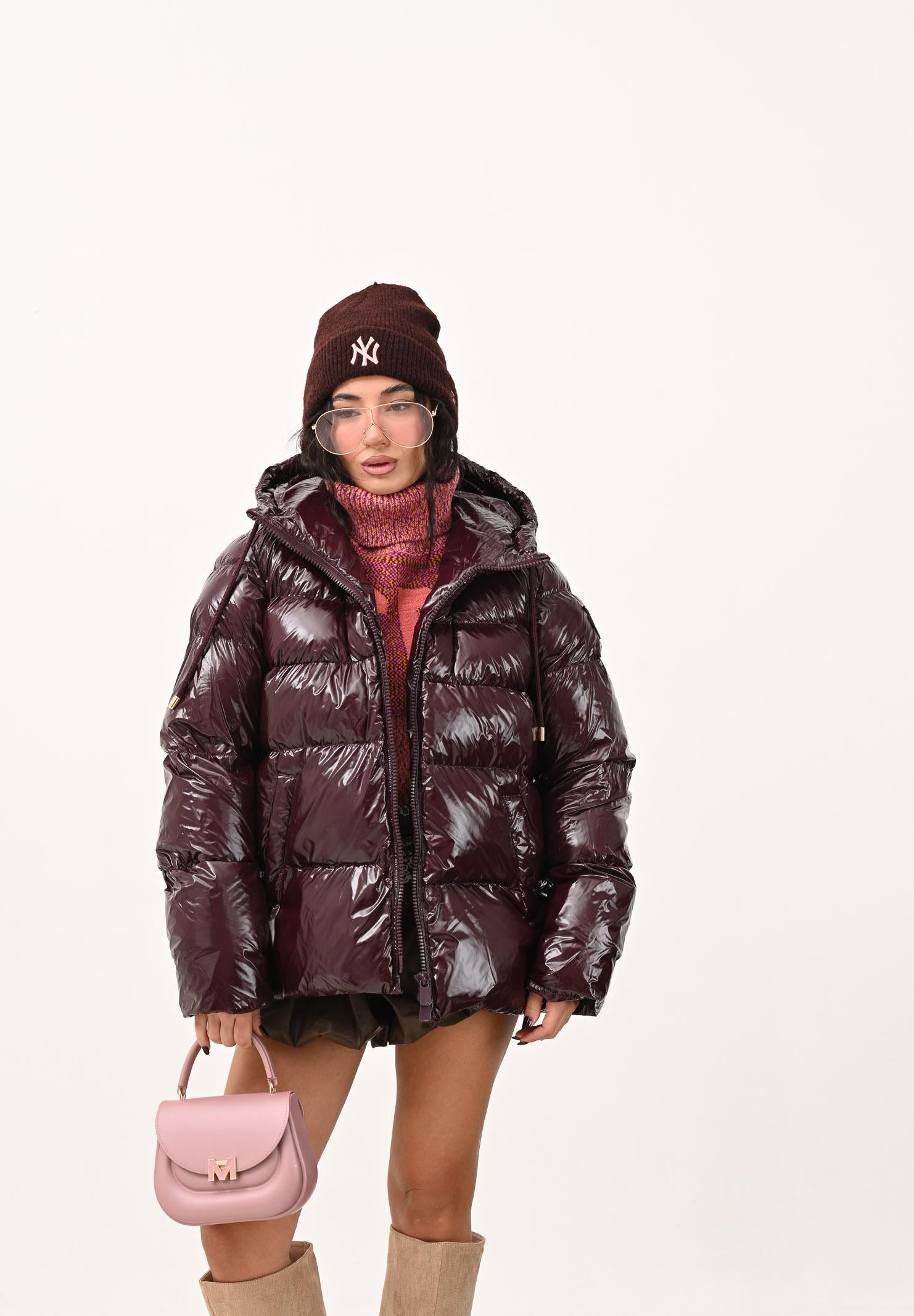 PINKO Piumino imbottito bordeaux da donna 101597A2P7 RR7 PINKO 