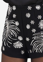 TPN Shorts Devon nero da donna con ricamo di paillettes DEVON092W5 D6 TPN 