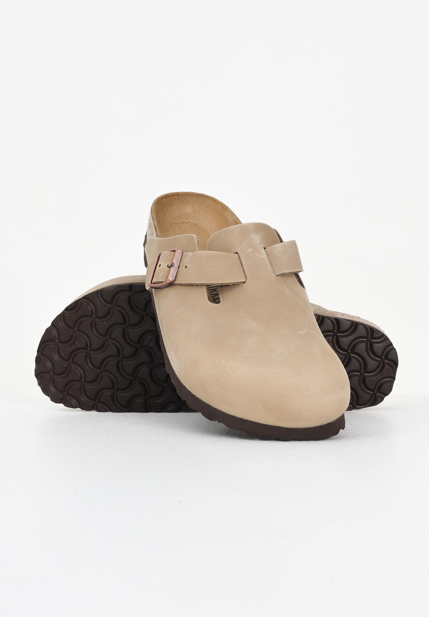 BIRKENSTOCK Ciabatte Boston tabacco brown per uomo e donna 960813 . BIRKENSTOCK 