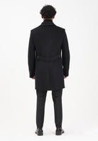 PATRIZIA PEPE Cappotto nero da uomo 5O0003A171 K103 PATRIZIA PEPE 