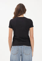 TOMMY JEANS T-shirt a manica corta nera da donna con logo DW0DW22562 BDS TOMMY JEANS 