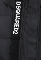 DSQUARED2 Piumino nero per donna, ragazzi e bambini con logo DQ1090D00BN DQ900 DSQUARED2 