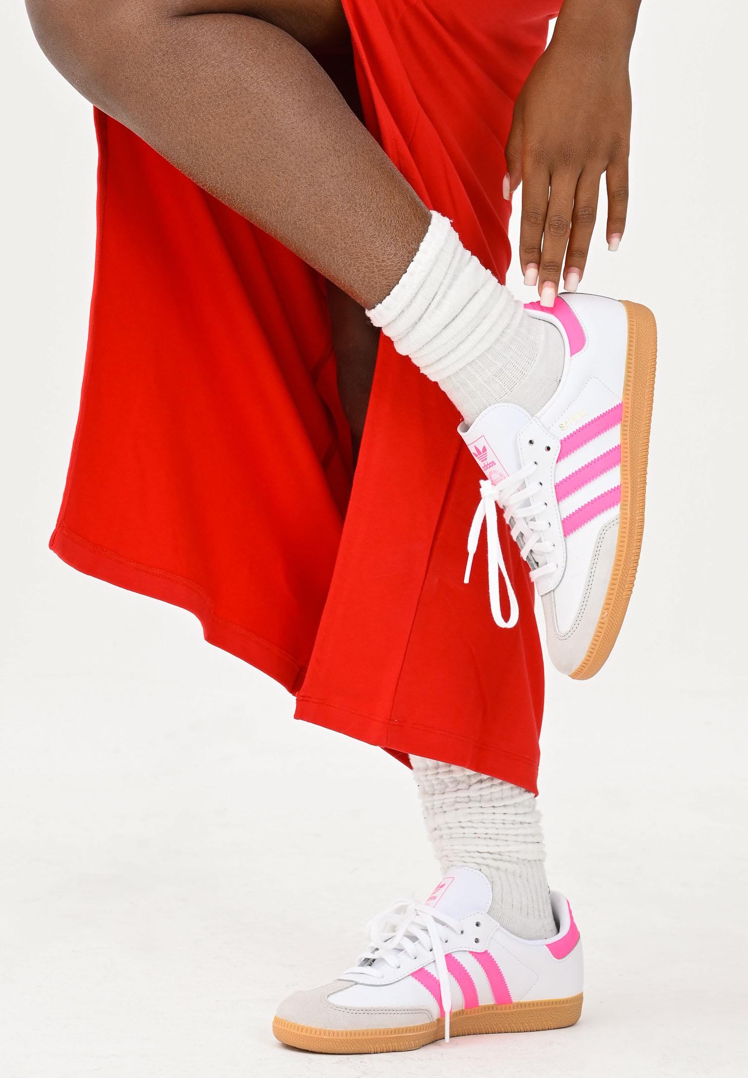 ADIDAS ORIGINALS Sneakers Samba OG bianche e fluo da donna JQ2831 . ADIDAS ORIGINALS 