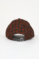 SPRAYGROUND Cappello con visiera marrone e nero per uomo e donna con ricamo shark SP6628BROWN . SPRAYGROUND 