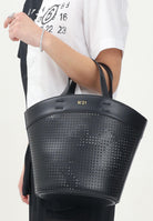 N21 Shopper nera da donna in tessuto spalmato traforato N2104SN0422 0N900 N21 