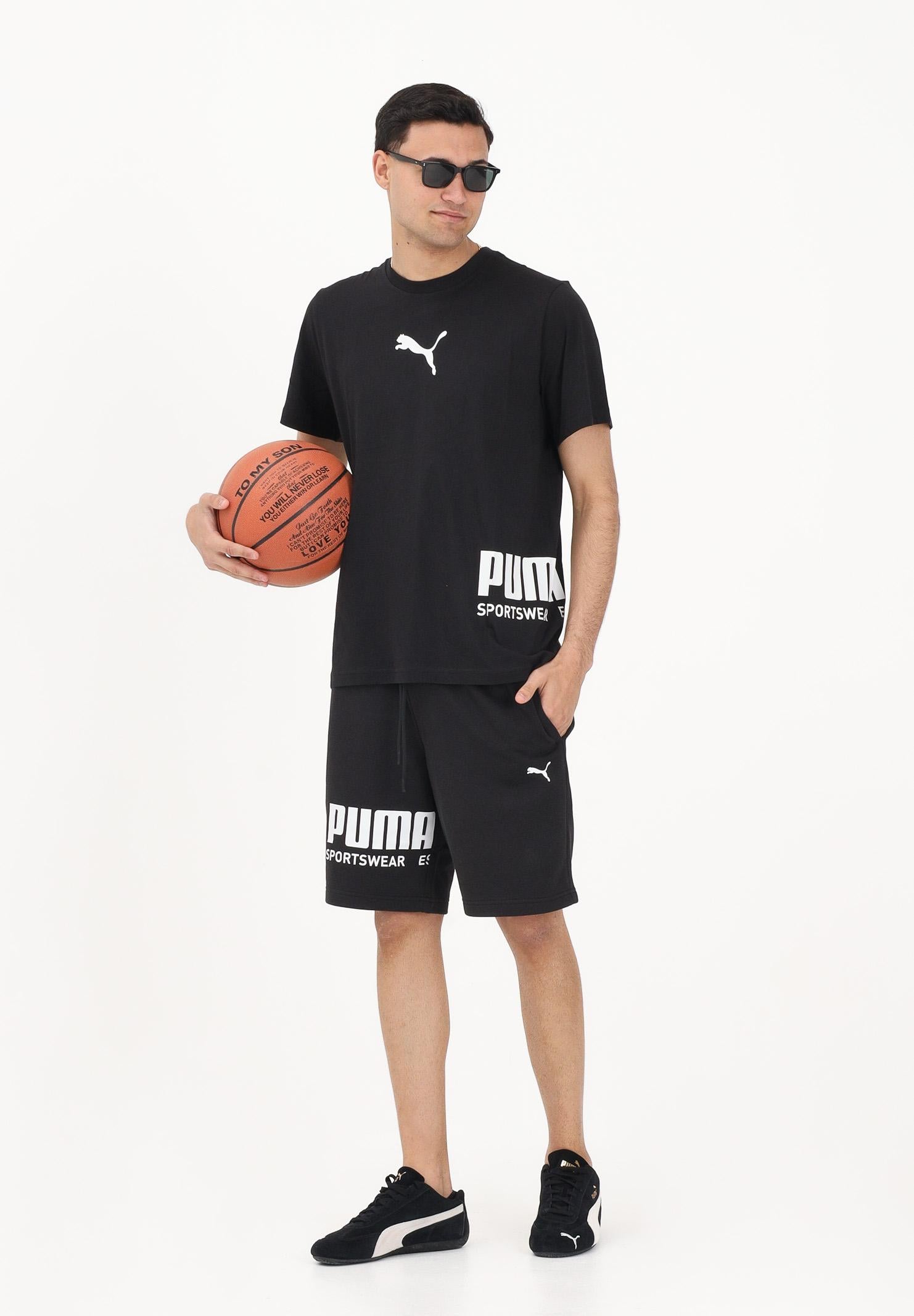 PUMA T-shirt a manica corta PUMA Sport Graphic Relaxed nera da uomo 694673 01 PUMA 