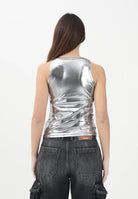 DIESEL Canotta Tlynys argento per donna, ragazze e bambine con logo Oval D J021780THAG K981C DIESEL 
