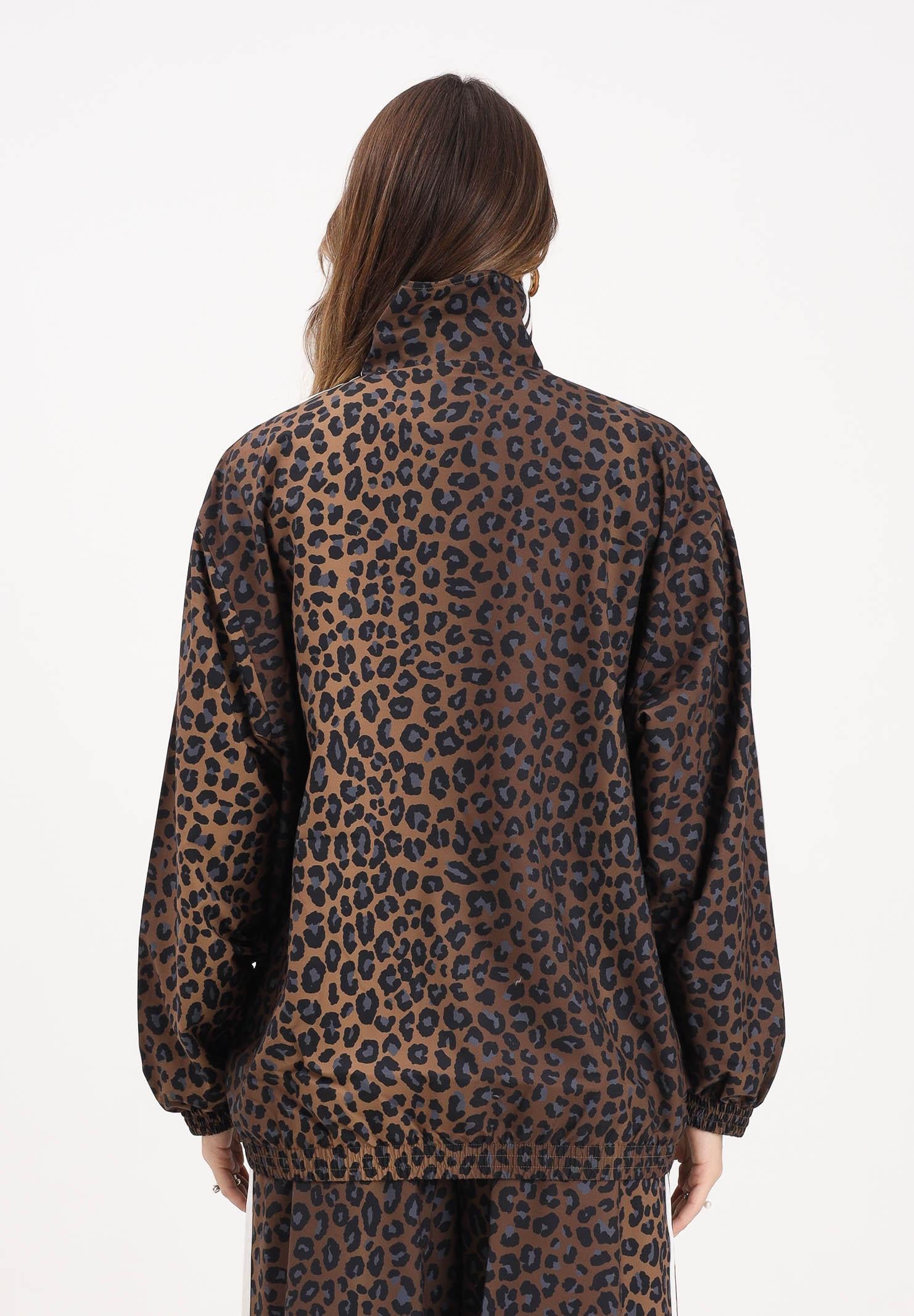 ADIDAS ORIGINALS Giacca a vento Leopard Firebird Oversized beige da donna JW7301  ADIDAS ORIGINALS 
