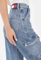 TOMMY JEANS Jeans cargo Claire in denim da donna DW0DW204791A5  TOMMY JEANS 