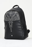 MARCELO BURLON COUNTY OF MILAN Zaino nero per uomo e donna con stampa COMAF250114 . MARCELO BURLON COUNTY OF MILAN 