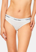 CALVIN KLEIN Slip bianco da donna con fascia elastica logata LV00QF8522 100 CALVIN KLEIN 