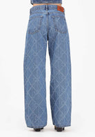 CALVIN KLEIN JEANS Jeans in denim chiaro da donna con motivo monogramma LV047D709GYY2 . CALVIN KLEIN JEANS 