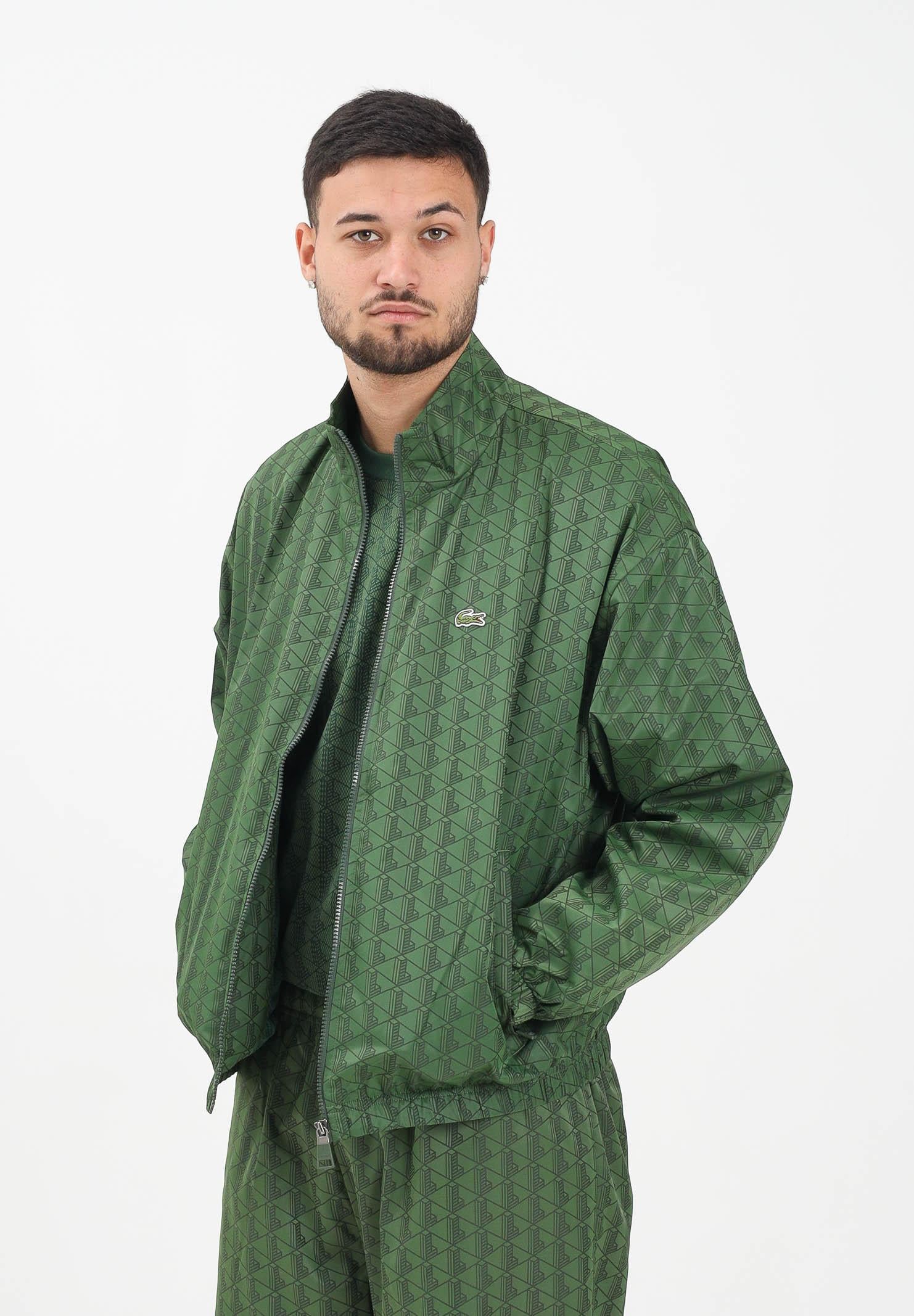 LACOSTE Giacca a vento Monogram verde da uomo BH8902 132 LACOSTE 