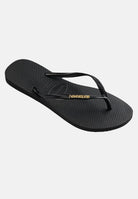 HAVAIANAS Infradito neri da donna Slim Logo Metallic 4119875 1924 HAVAIANAS 