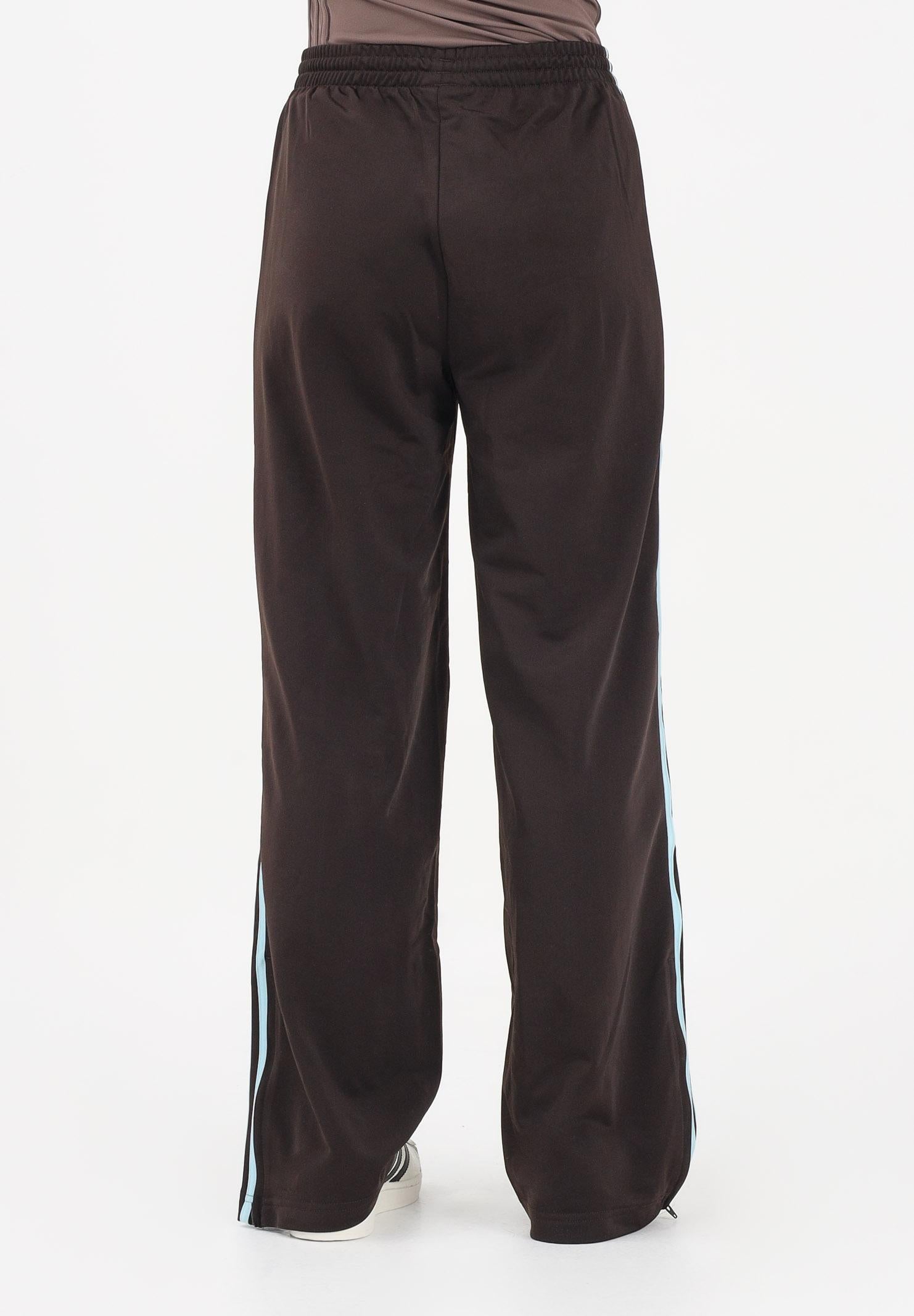 ADIDAS ORIGINALS Pantalone sportivo Firebird Loose marrone e azzurro da donna KT4627 . ADIDAS ORIGINALS 