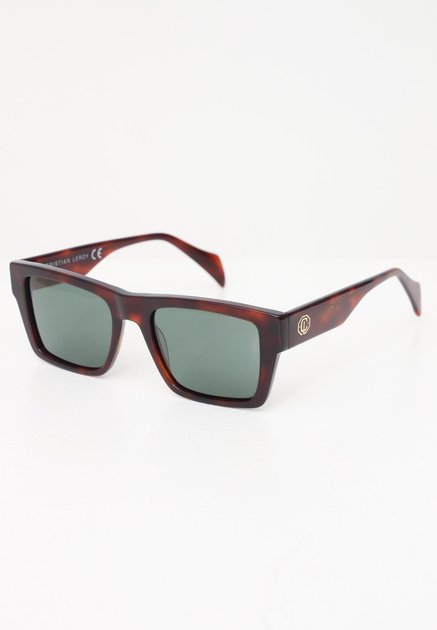 Occhiali da sole marroni per uomo e donna con montatura tartarugata 700240 04 CRISTIAN LEROY 
