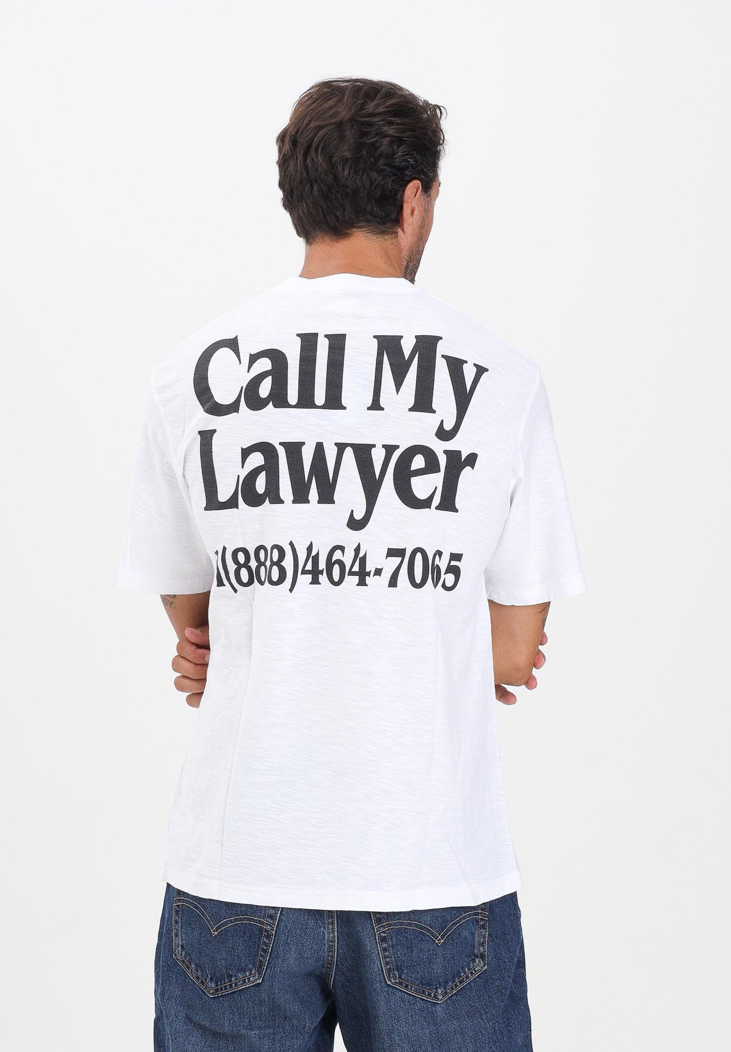 MARKET T-shirt a manica corta CALL MY LAWYER 3D bianca da uomo F5MKMATH058 001 MarKET 