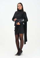 TPN Abito corto Brooks nero da donna con dettaglio metallico e volant BROOKS112W5 D6 TPN 