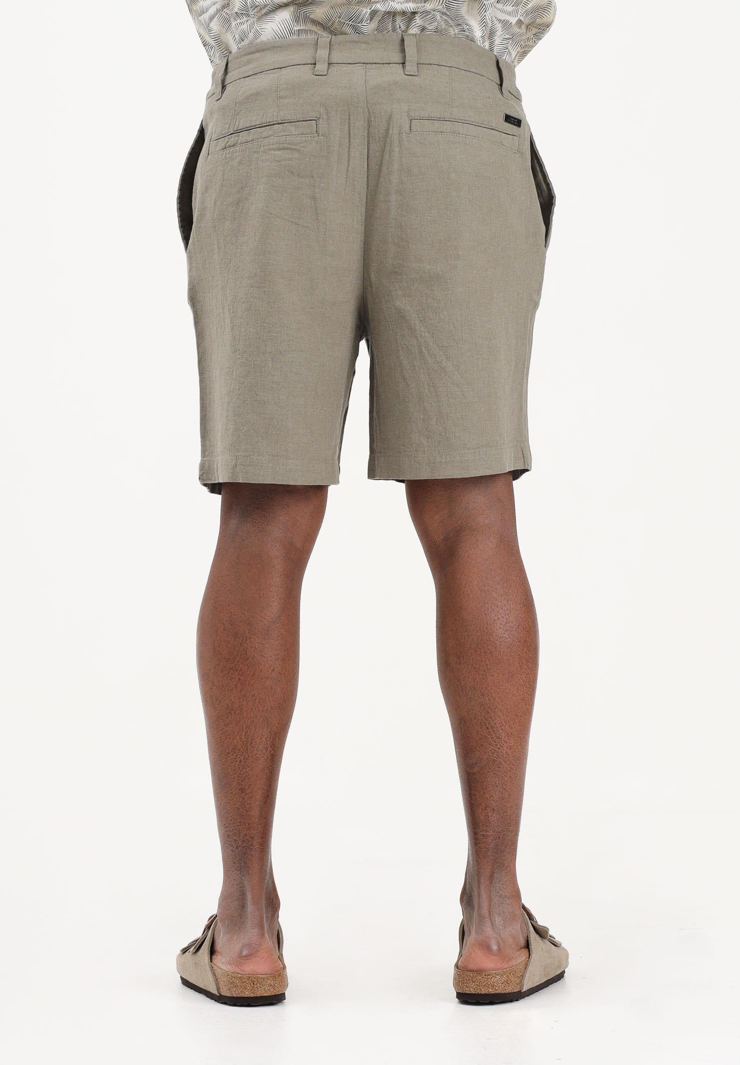 ARMANI EXCHANGE Shorts in lino verde da uomo XM002294AF22842 U6229 ARMANI EXCHANGE 