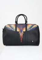 MARCELO BURLON COUNTY OF MILAN Borsone nero per uomo e donna con stampa COMAF250130  MARCELO BURLON COUNTY OF MILAN 