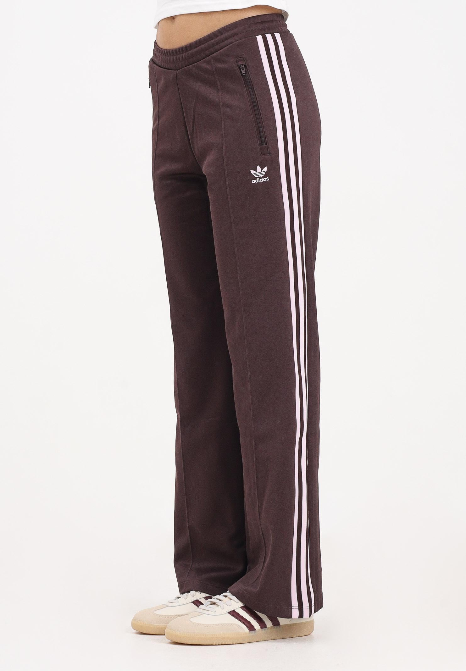 ADIDAS ORIGINALS Pantalone sportivo adicolor Classic Firebird Loose marrone e rosa da donna IR6093  ADIDAS ORIGINALS 
