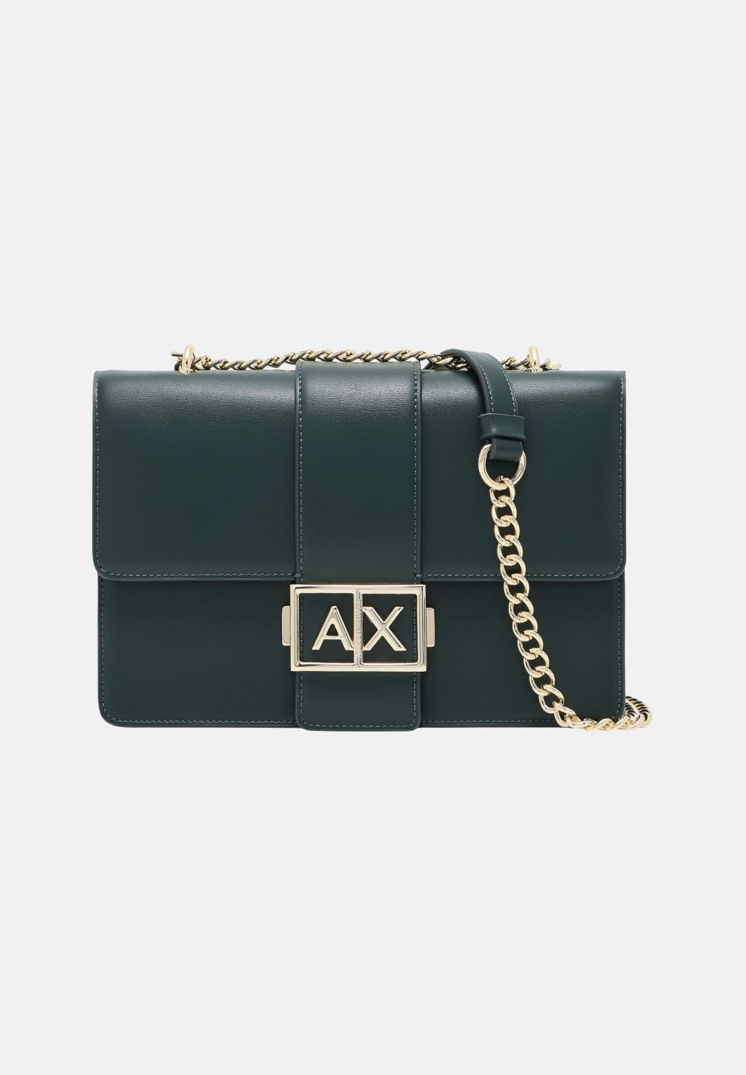 ARMANI EXCHANGE Borsa a tracolla verde da donna con logo XW000070AF12039 U7304 ARMANI EXCHANGE 
