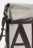 ARMANI EXCHANGE Borsa a tracolla beige e marrone da donna con logo XW002183AF22635 M6262 ARMANI EXCHANGE 
