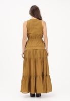 PINKO Abito lungo kiwi da donna con balza e nastri 106822A3AX L25 PINKO 