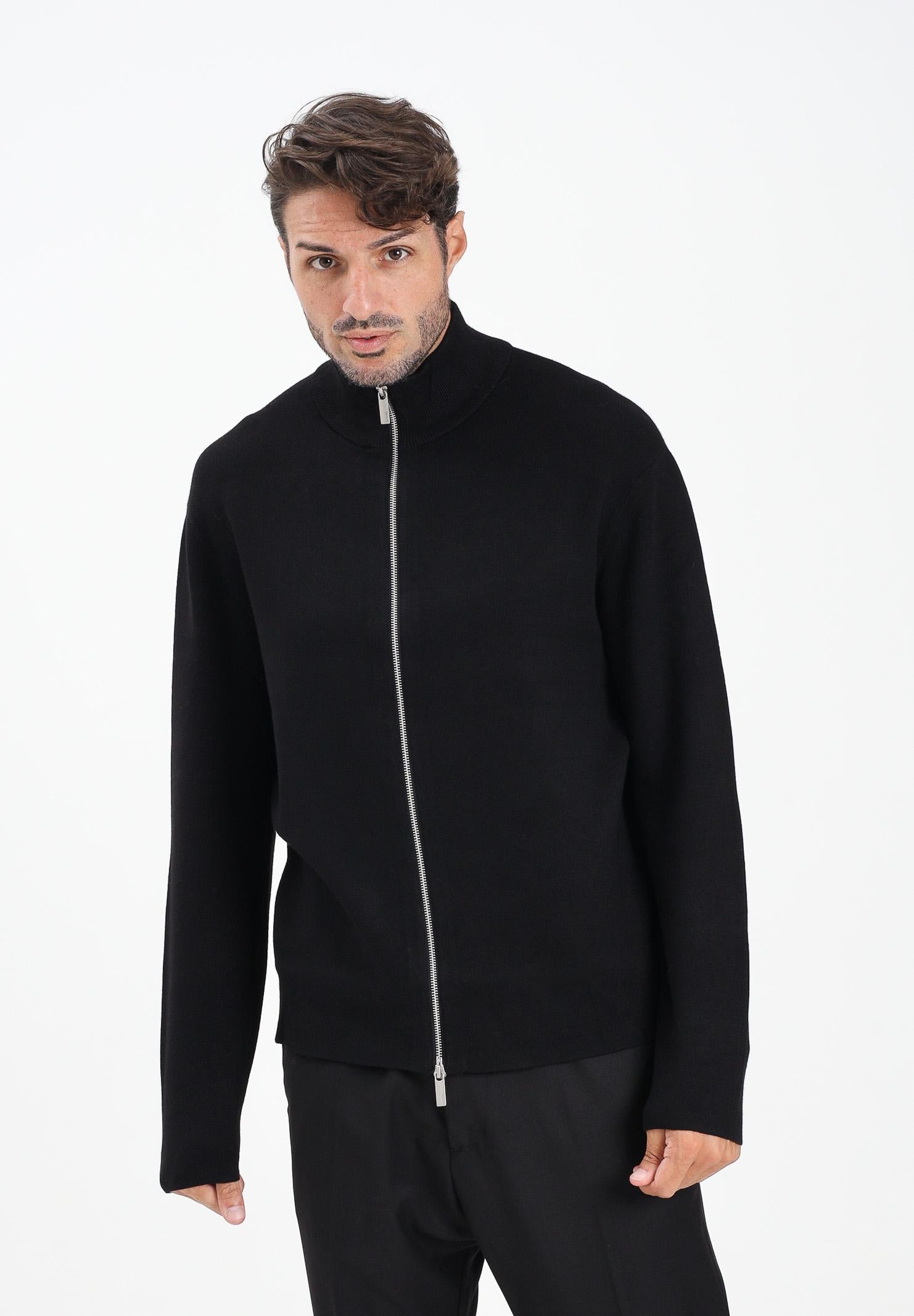 SELECTED HOMME Cardigan nero da uomo 16099572 Black SELECTED HOMME 