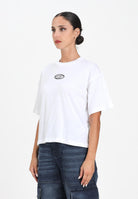 DIESEL T-shirt a manica corta bianca per donna e ragazze con logo Oval D J0242800YI9 K100 DIESEL 