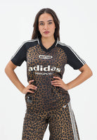 ADIDAS ORIGINALS T-shirt a manica corta Leopard marrone da donna KA2671  ADIDAS ORIGINALS 